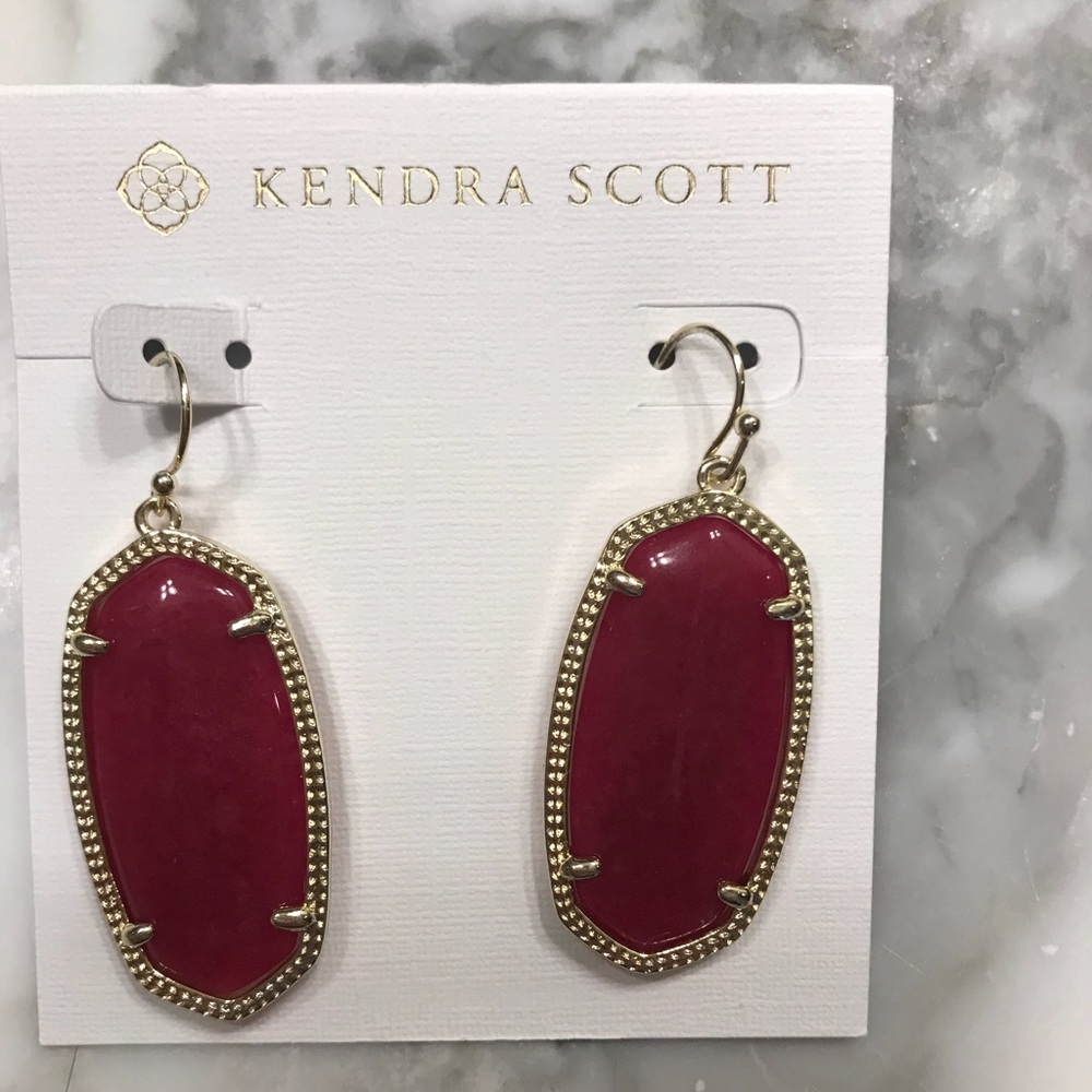 KENDRA SCOTT raspberry earrings